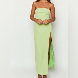 Beginning Boutique sage green maxi dress